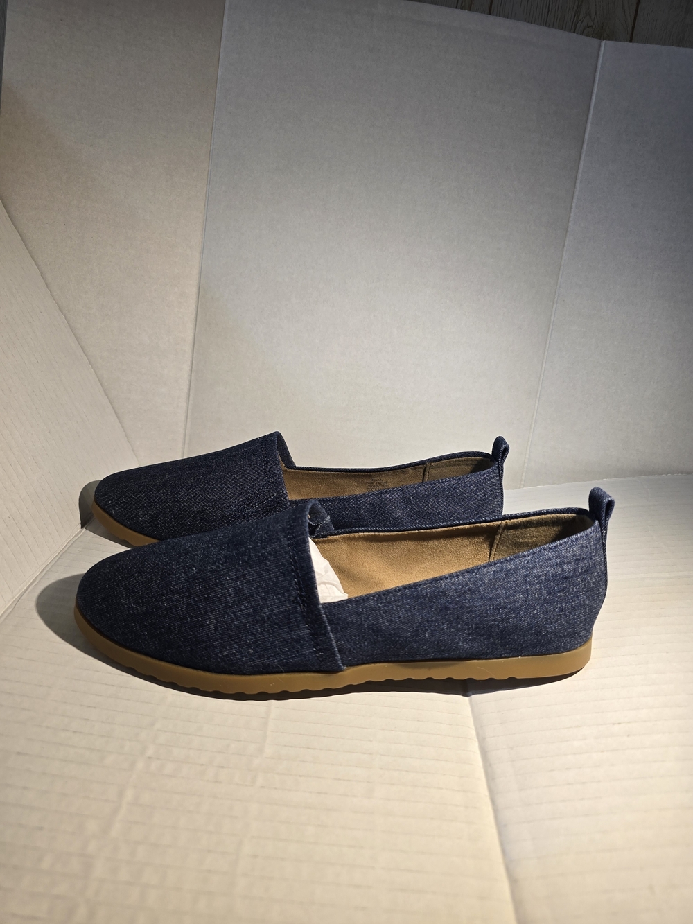 Style & Co Denim Slip On Flats Size 10 Casual Comfort Shoes NWT - Picture 3 of 10